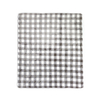 200cm*220cm White and Black Plaid Double Layers Flannel Blanket 