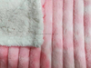 Tie-dye Heavy Luxury 100% Polyester Blanket Stripe Faux Rabbit Fur Throw Blanket 50*60 Wholesale Customized