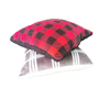 ADK Checked Flannel Pillow Cover Plaid Pillow Case for Farm house Decor Plaid Square Pillow With Pompom Throw Pillow Covers Buffalo Check 