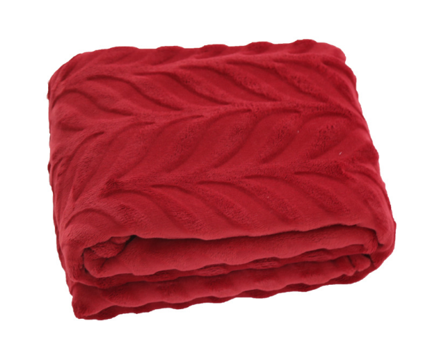 New Style Bedroom Sofa Blanket Throw Super Soft Leaf Cutting Flower Single Flannel Fleece Blanket