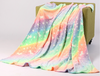 Bedroom Flannel Blankets Factory Sale Cheap Price Rainbow Color Single Flannel Blanket for Spring