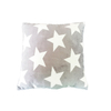 MMP-001 45*45cm Square Ultra-Soft Star pattern Warm Comfortable Grey Micro Mink Pillow 