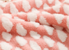 Double Layer Warm Blanket 50*60 Inch Throw Blanket Jacquard Cloud Pattern Sherpa Fleece Blanket