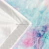 127cm*152cm AIDIKE Double Layer Tie-dye Artificial Rabbit Fur with Sherpa Blanket for Winter