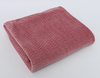 50*60 Inch Throw Blanket New Design Small Weave Wave Pattern Warm Flannel Fleece Blanket