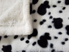 Super Soft 100% Polyster Fleece Blankets Heavy Thick Winter Use Luxury Cow Printing Faux Rabbit Fur Blankets