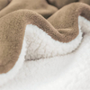 Wholesale Recycled Super Soft Customized Microfiber Sherpa Fleece Washable Flannel Throws Blanket