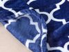 Fancy Plush Blue Color Super Soft Fleece Blanket Custom Printing Polyster Flannel Blanket