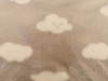 2023 Spring Latest New Design Super Soft 15mm Height Grey Color Cloud Printing Single Flannel Blanket