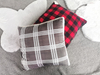 ADK Checked Flannel Pillow Cover Plaid Pillow Case for Farm house Decor Plaid Square Pillow With Pompom Throw Pillow Covers Buffalo Check 