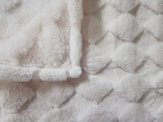 Hot Sell 50*60 Inch Plush Sherpa Fleece Warm Blanket Jacquard Plaid Pattern 100% Polyster Sherpa Fleece Throw Blanket